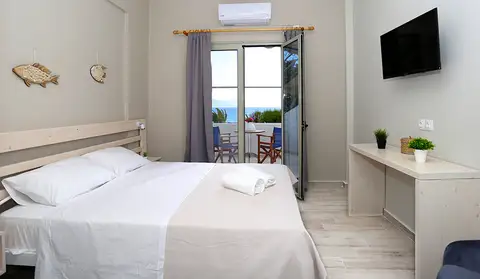 Δωμάτιο Θέα με θέα θάλασσα και μπαλκόνι